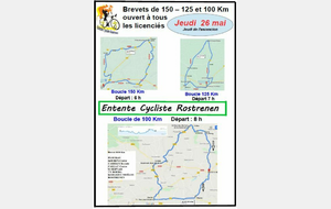 Brevets  150, 125 et 100 Km 