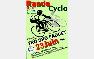 SORTIE 23 JUIN: TRO BRO FAOUËT